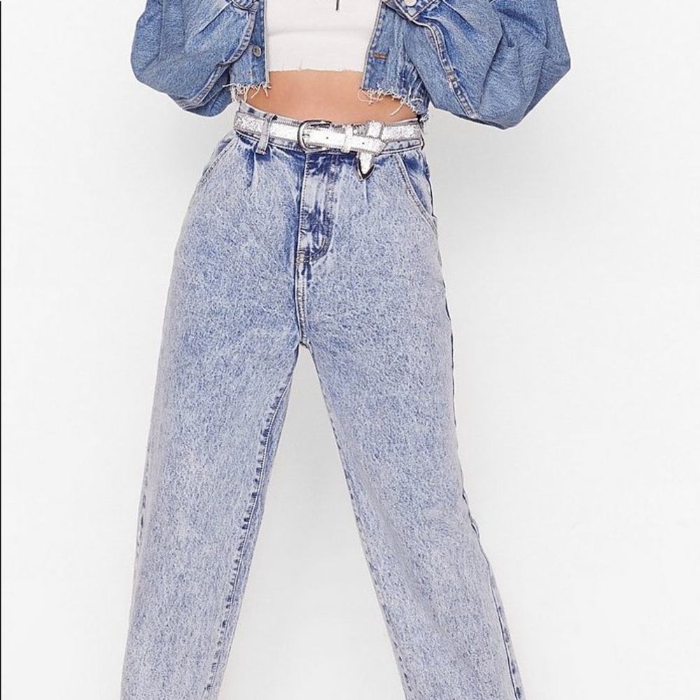 Nasty Gal Acid Wash Jeans